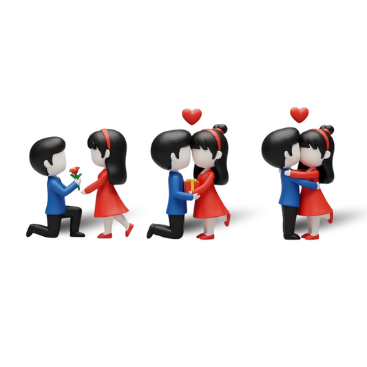 Romantic Couple Figurine – Lovers Collectible Statue for Anniversary & Home Décor | Trihug