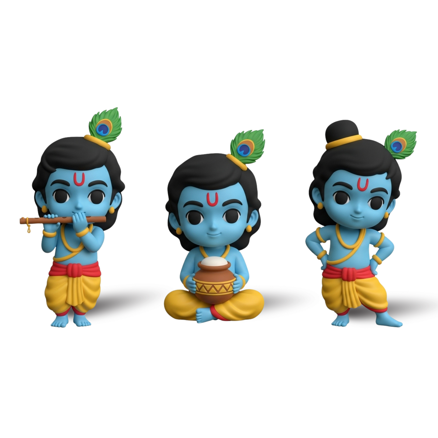 Krishna Figurine Idol – Divine Collectible Statue for Home Décor & Gifting | Trihug